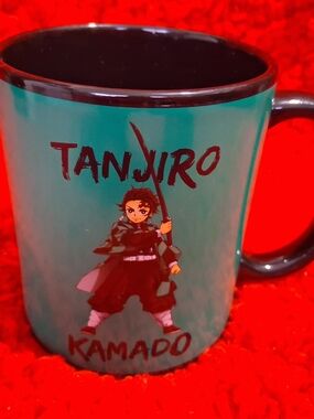 Tanjiro Kamado Green Ceramic Mug - Anime Character Design